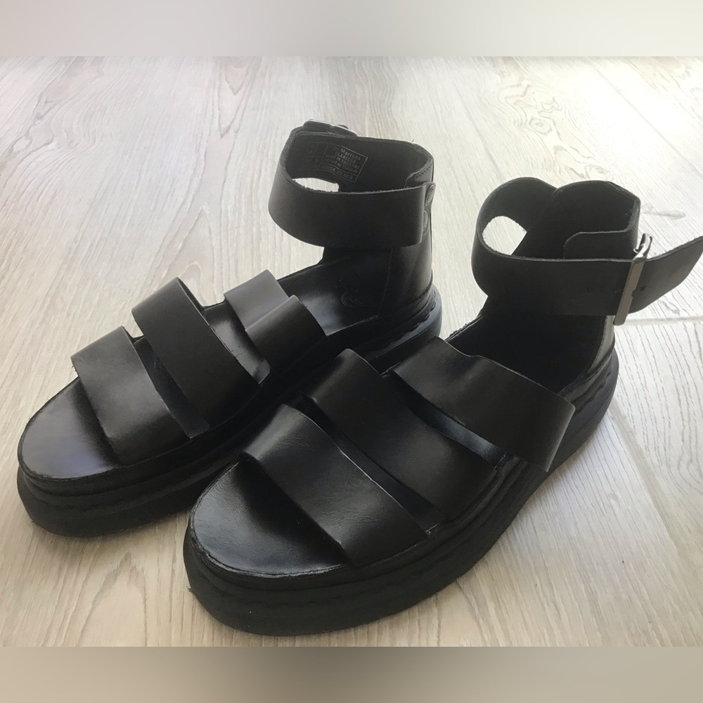 Dr.Martens Clarissa Leather Gladiator Sandals, US 8 / EU 39 (fit like a 9 US)